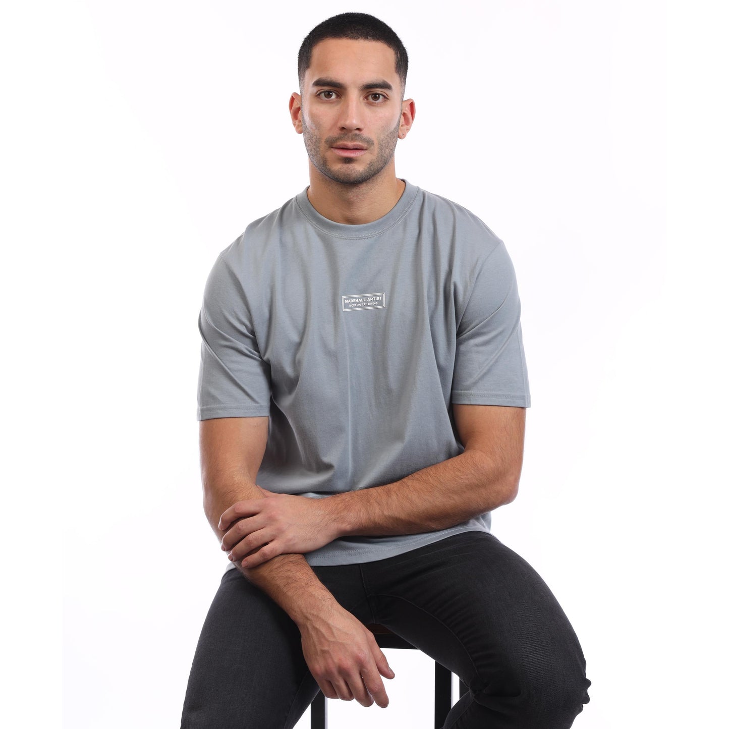 Grey - Lifestyle - Marshall Artist Mens Injection T-Shirt