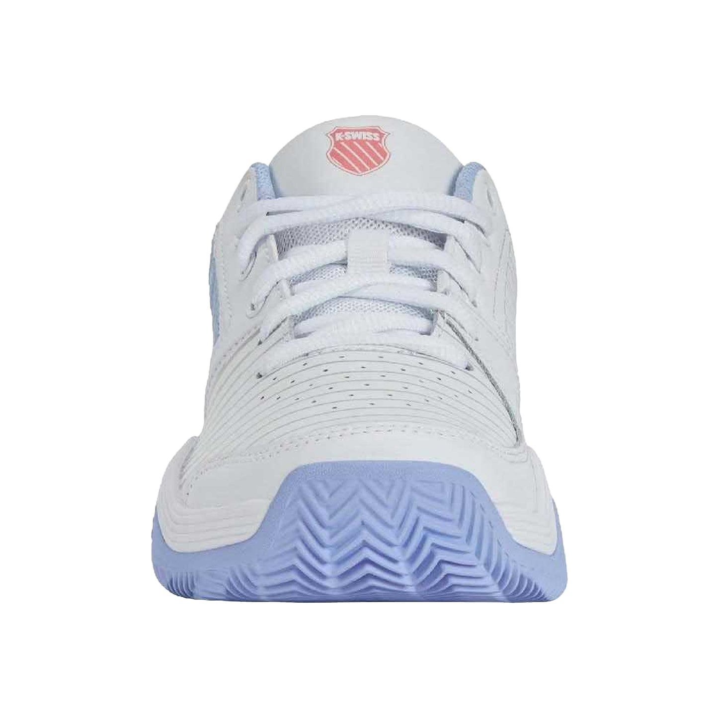 Light Blue - Close up - K-Swiss Womens-Ladies Court Express HB Synthetic Leather Tennis Shoes