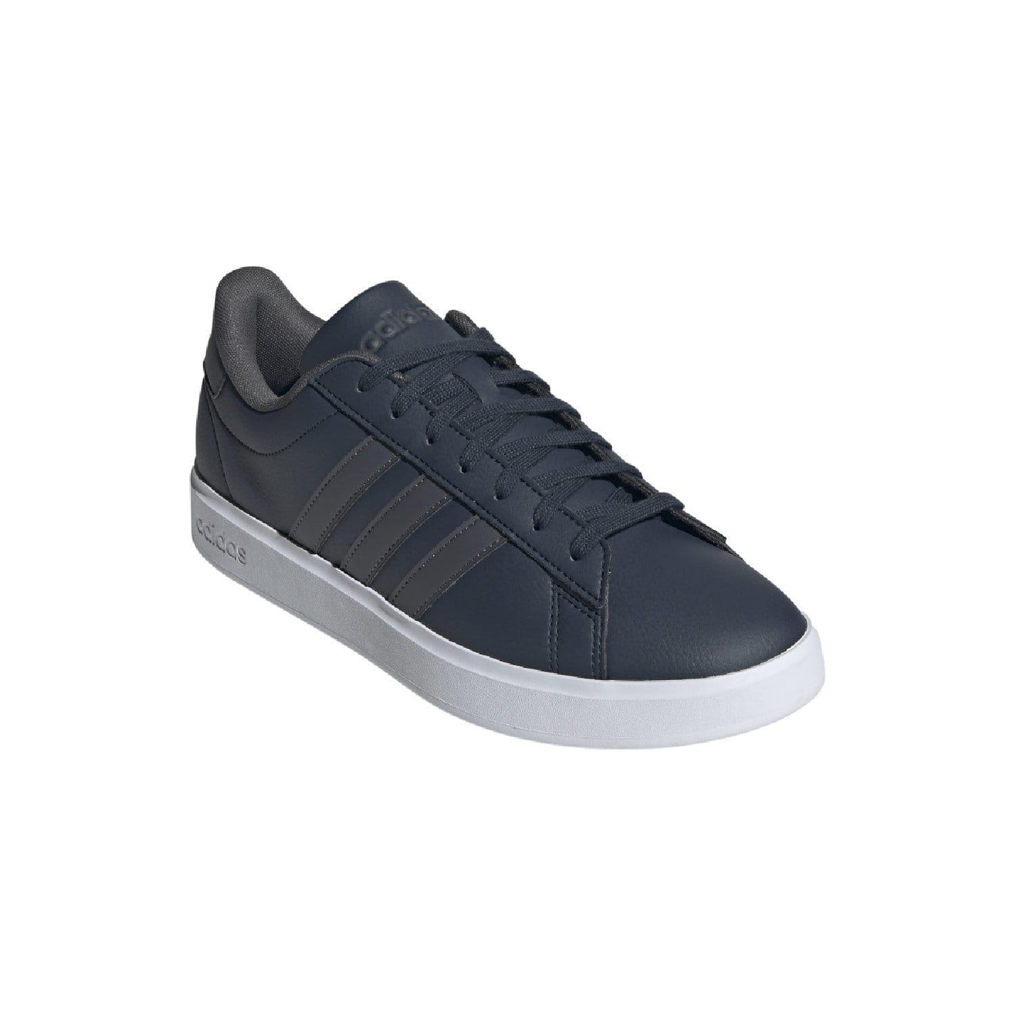 Ink-Grey-White - Close up - Adidas Mens Grand Court 2.0 Trainers