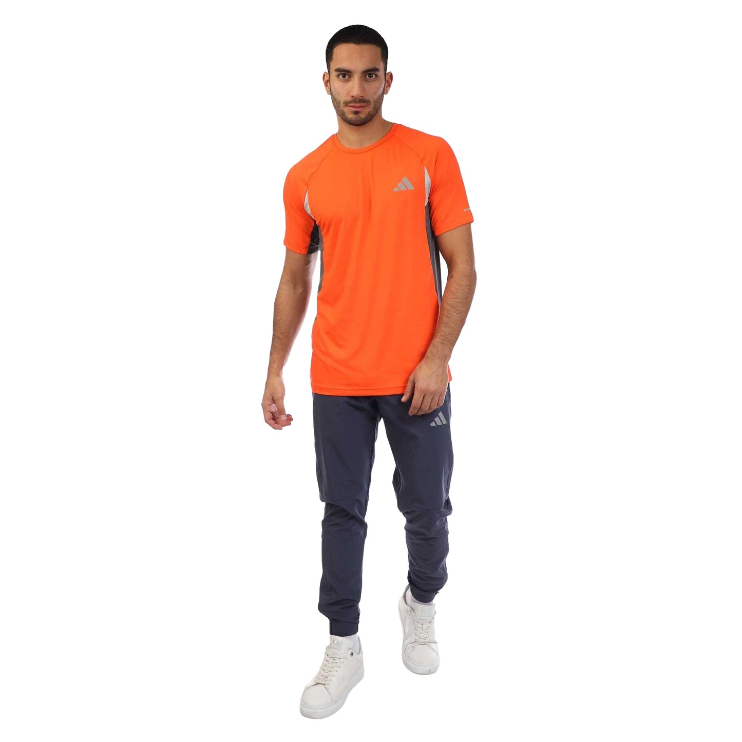 Orange - Side - Adidas Mens Climacool T-Shirt