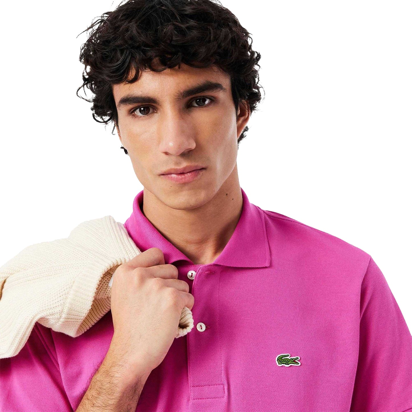 Pink - Pack Shot - Lacoste Mens L.12.12 Original Pique Classic Polo Shirt
