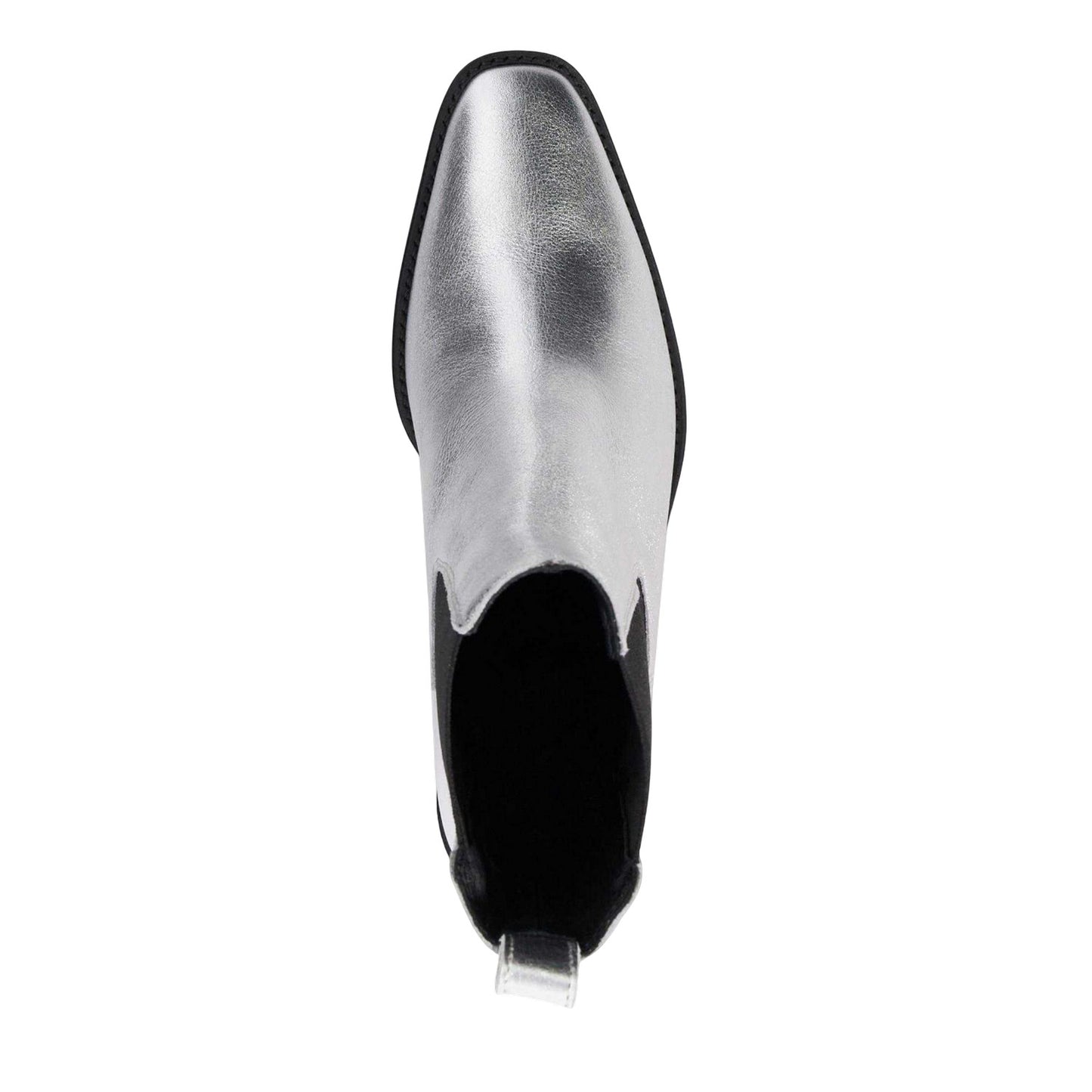 Silver - Lifestyle - Dune London Womens-Ladies Pexas Metallic Leather Chelsea Boots