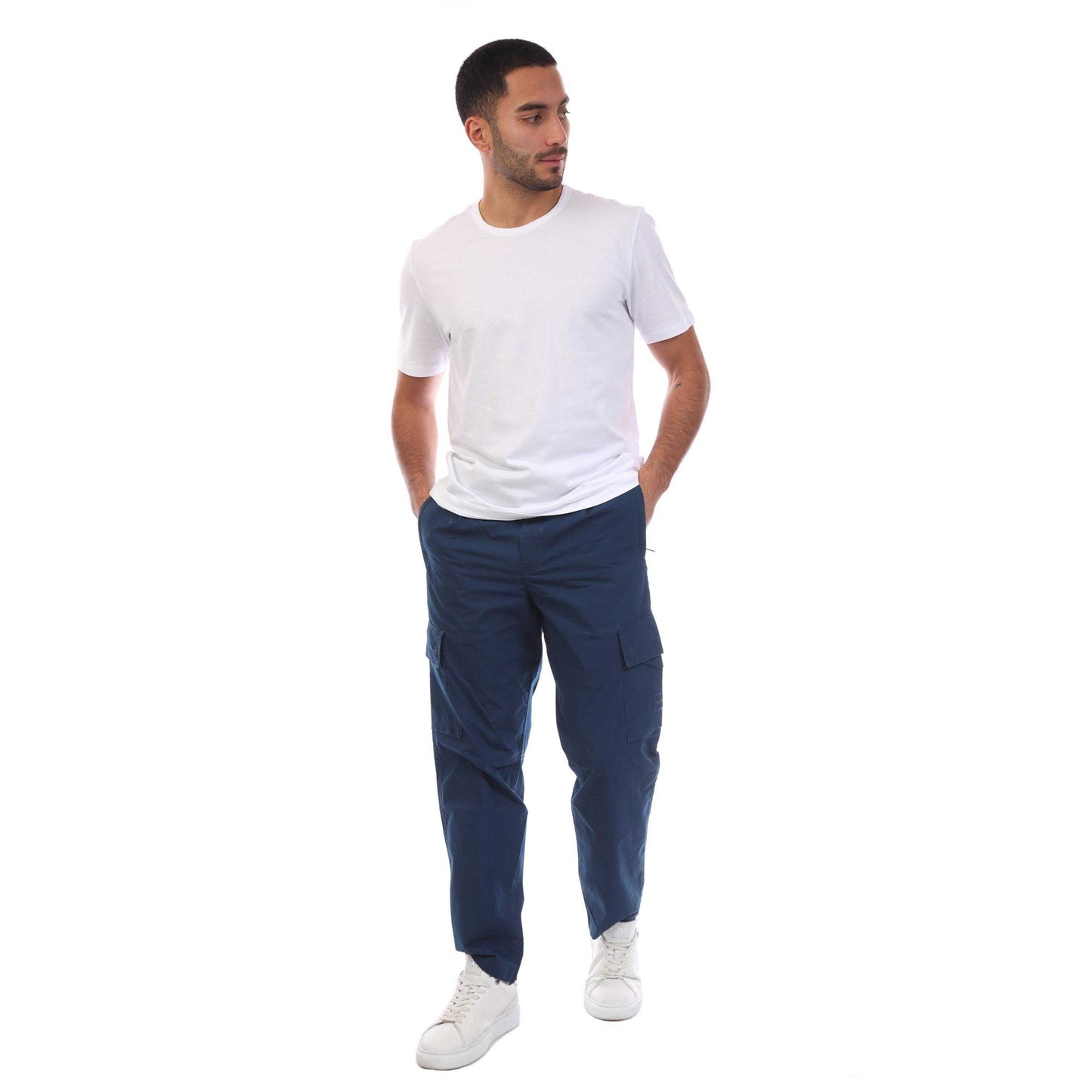 Blue - Lifestyle - Boss Mens Sisla-9 Cargo Trousers