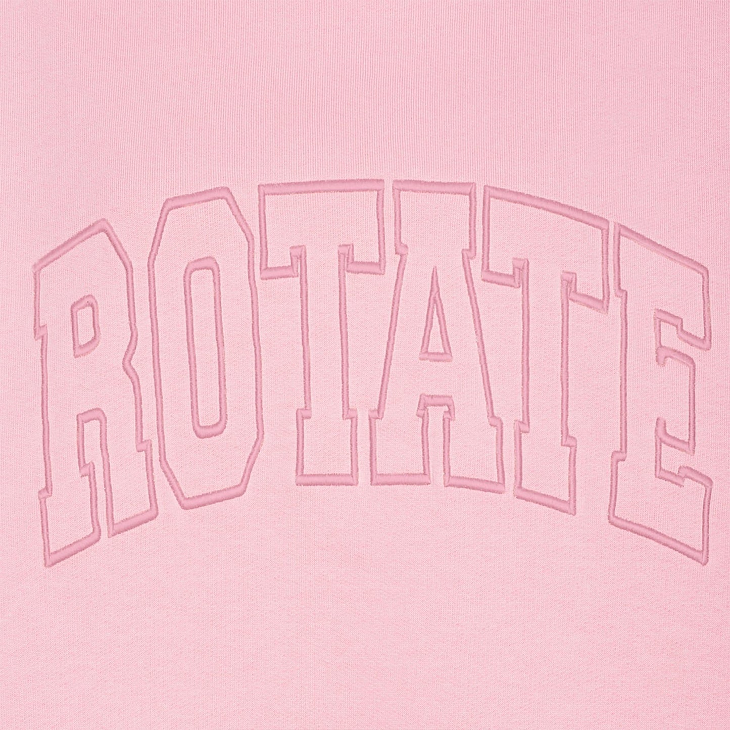 Pink - Side - Rotate Sunday Womens-Ladies Heavy Sweatshirt