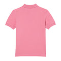 Pink - Back - Lacoste Childrens-Kids Cotton Pique Polo Shirt