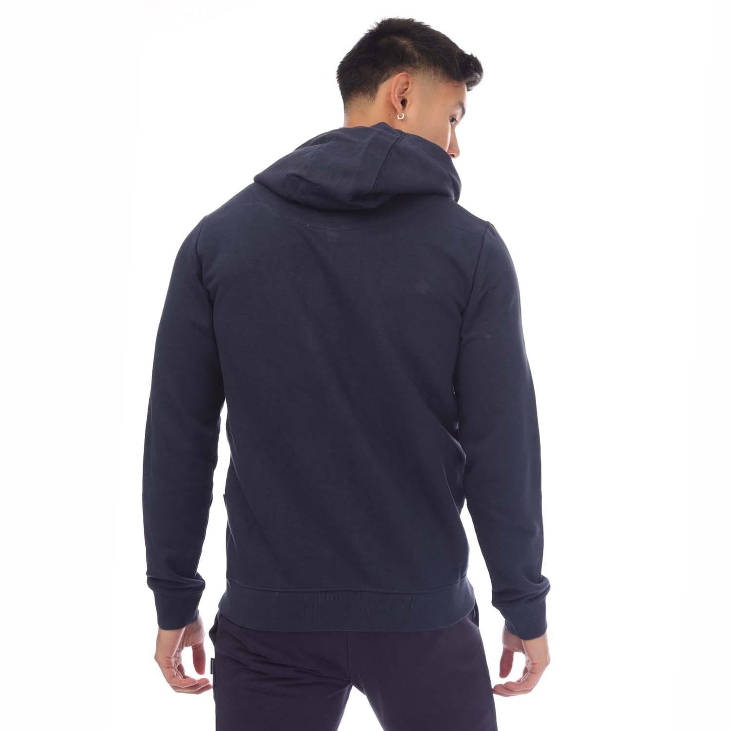 Navy - Back - Aquascutum Unisex Adult Zip Hooded Sweatshirt