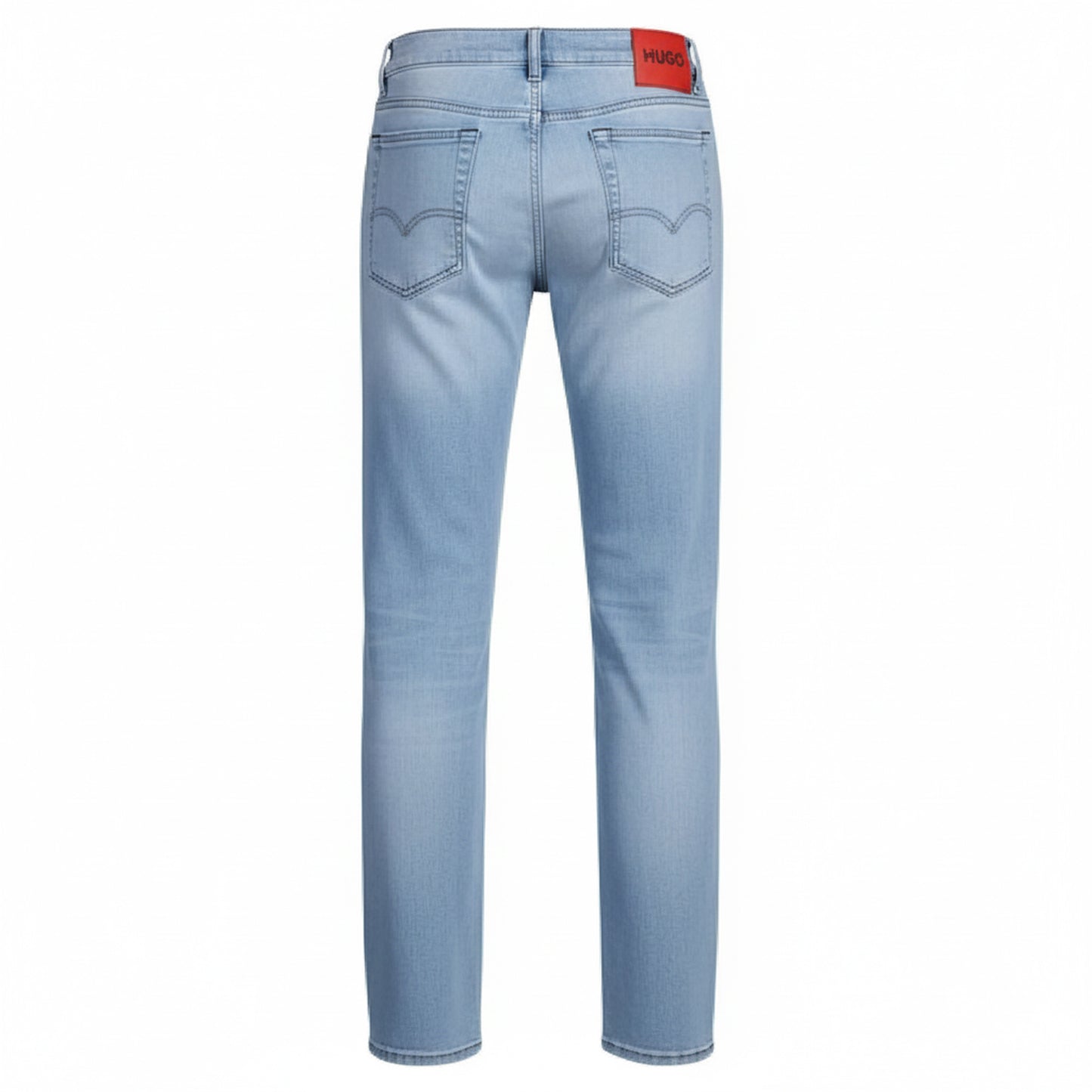 Turquoise - Back - Hugo Mens 708 Slim Jeans