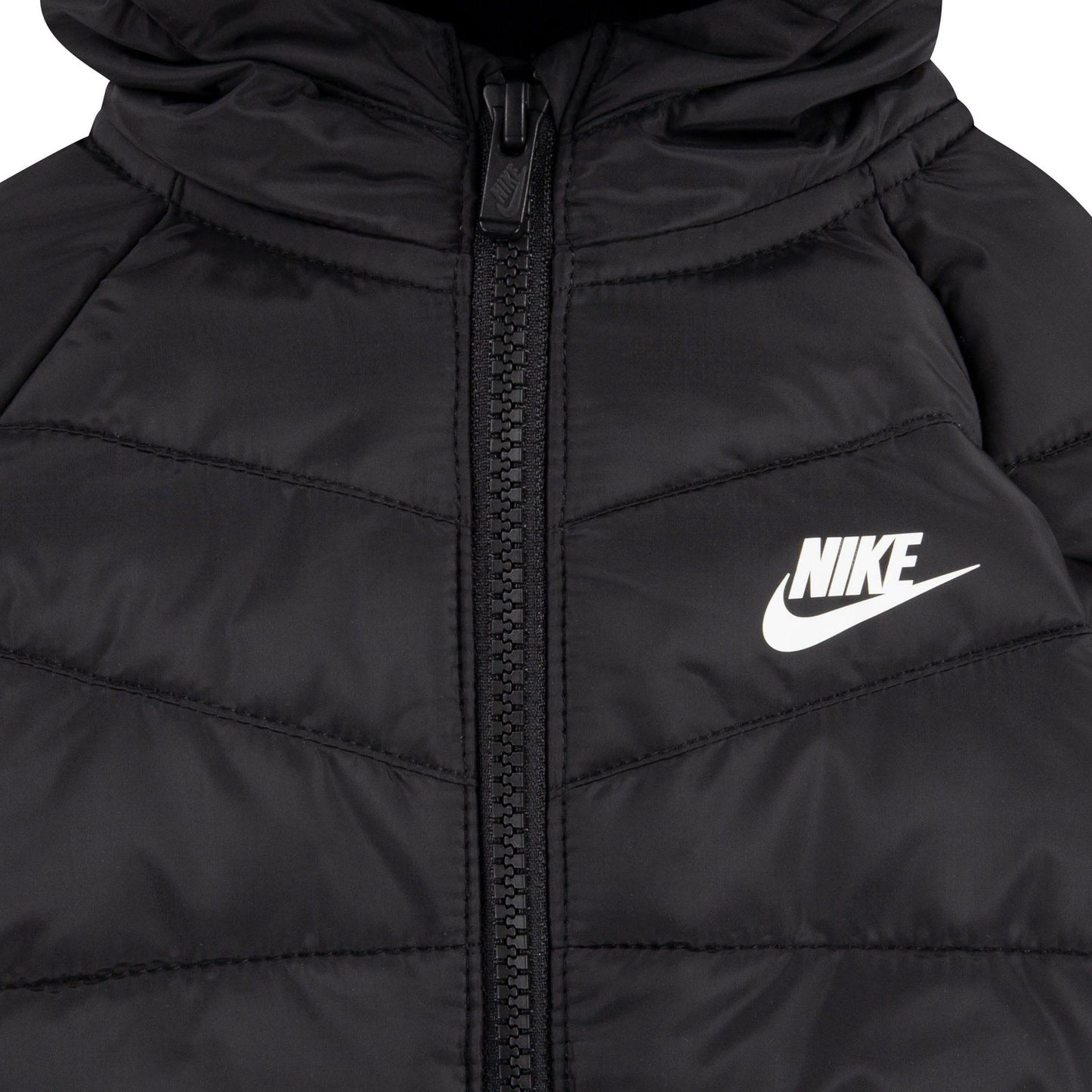 Black - Side - Nike Childrens-Kids Padded Jacket