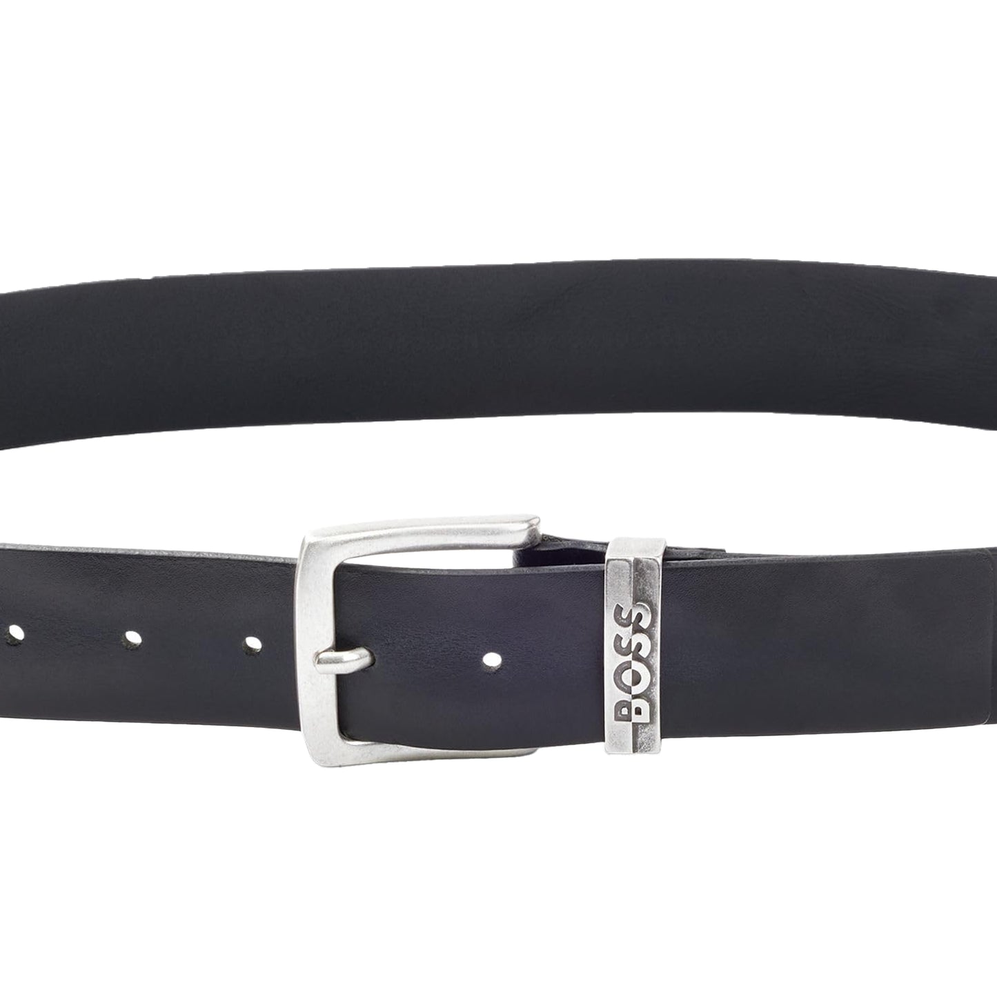 Black - Side - Boss Jen Leather Waist Belt