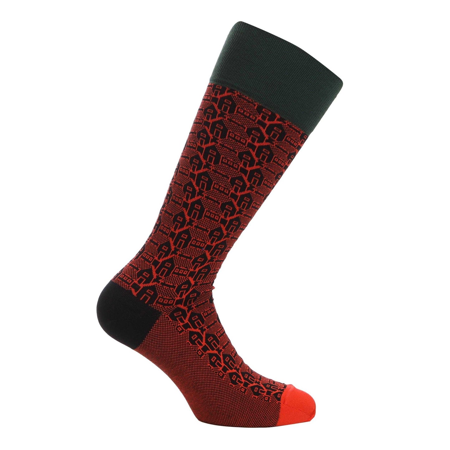 Orange - Back - Happy Socks Unisex Adult Dressed Architecture Socks