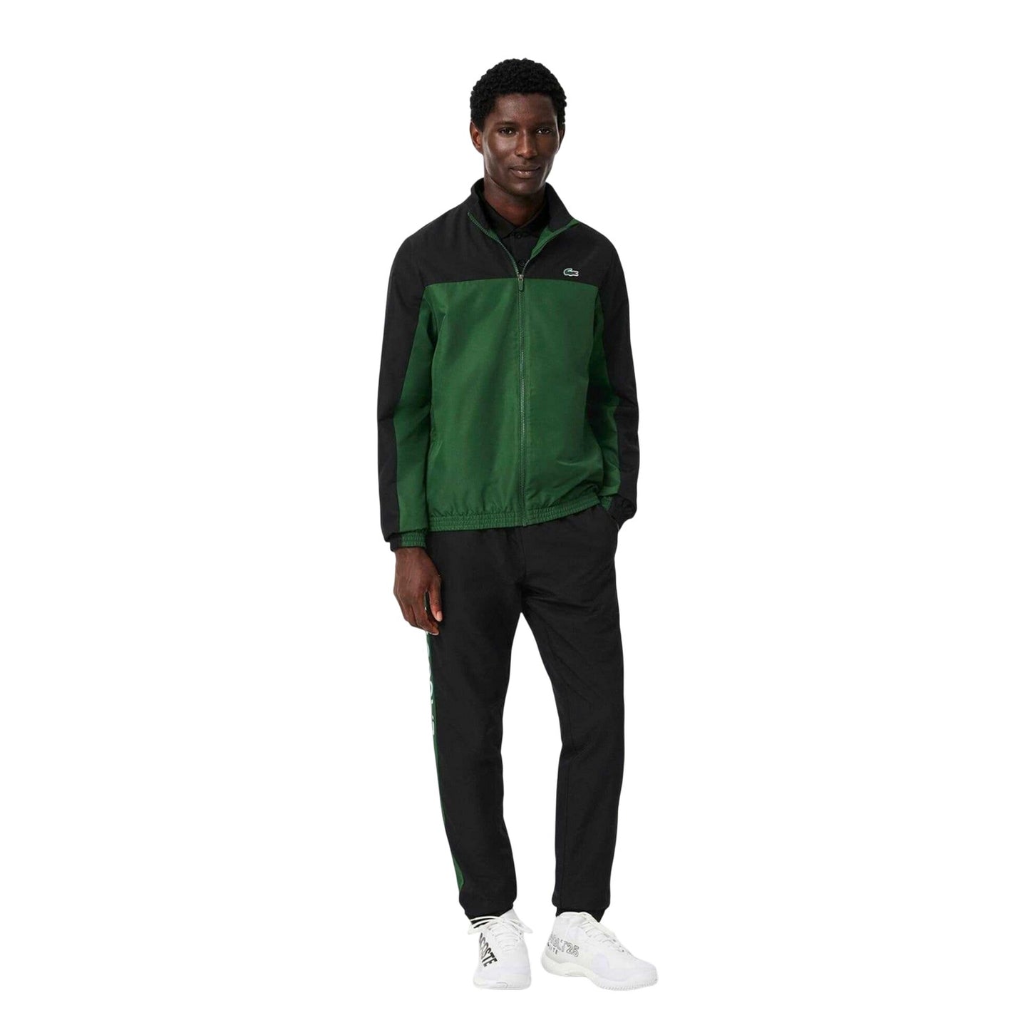 Green - Close up - Lacoste Mens Printed Tennis Tracksuit Set