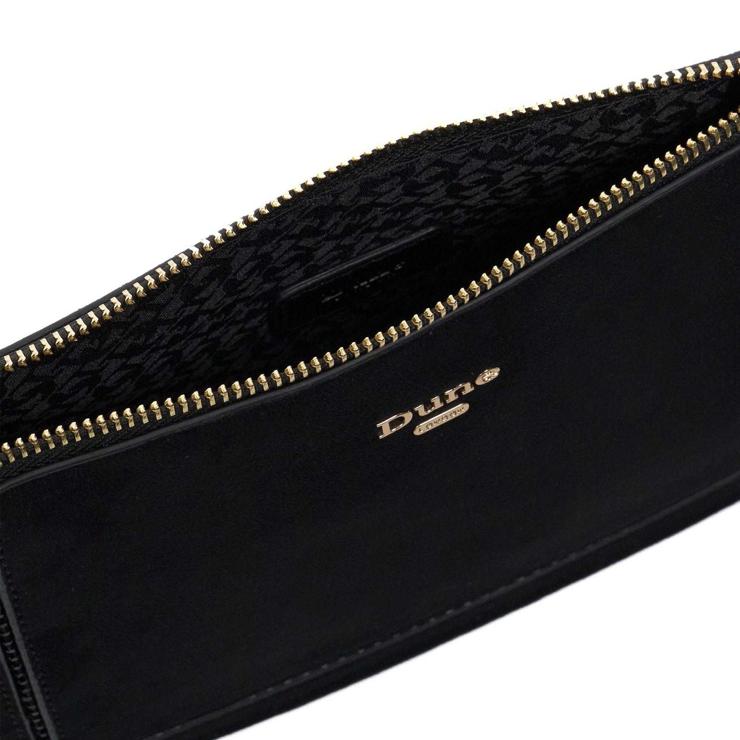 Black - Pack Shot - Dune London Womens-Ladies Emilyo Gold Detail Handbag