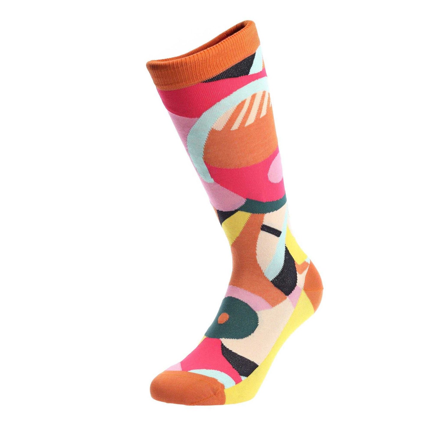 Yellow - Side - Happy Socks Unisex Adult Betty Socks