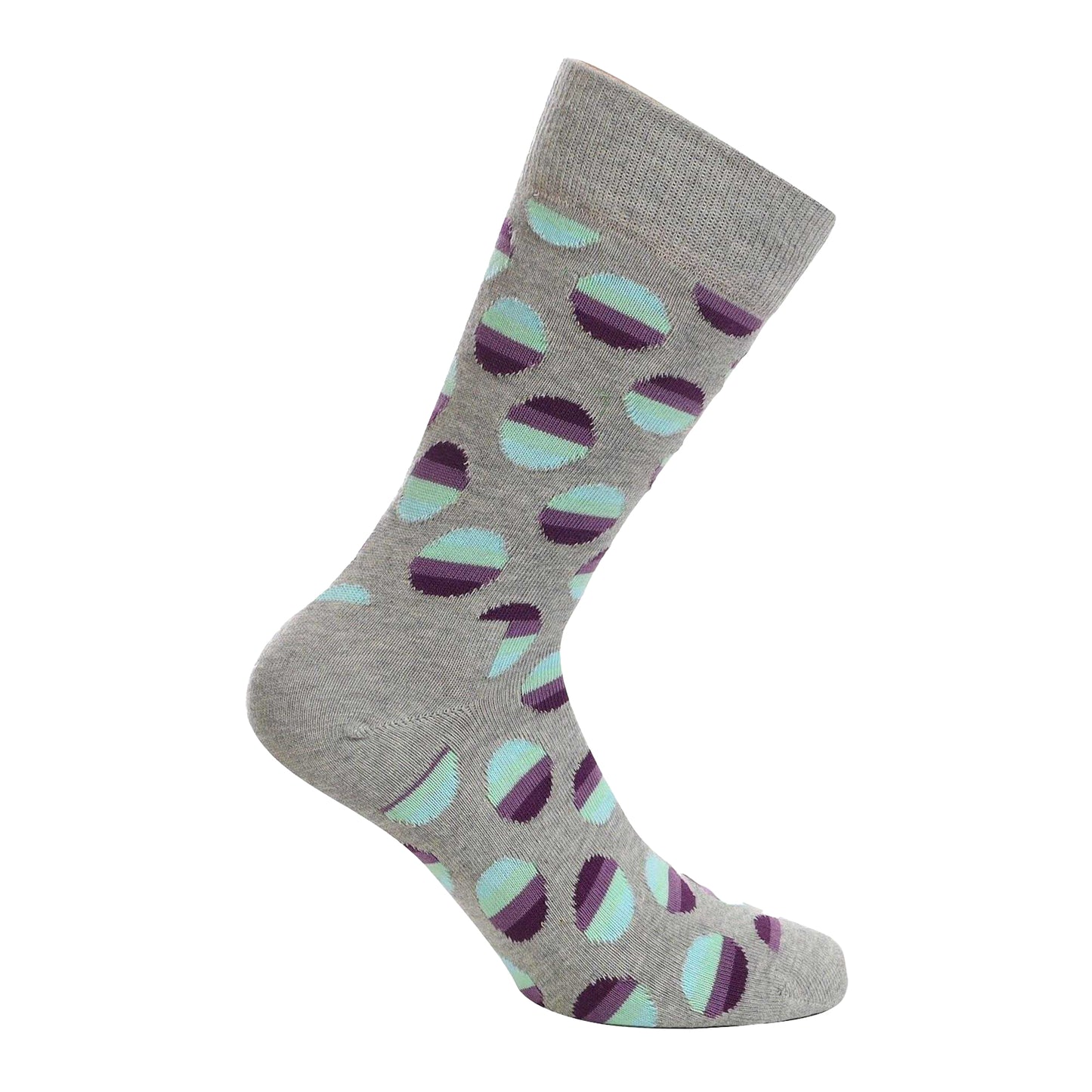 Light Grey - Back - Happy Socks Unisex Adult Sunrise Dotted Socks