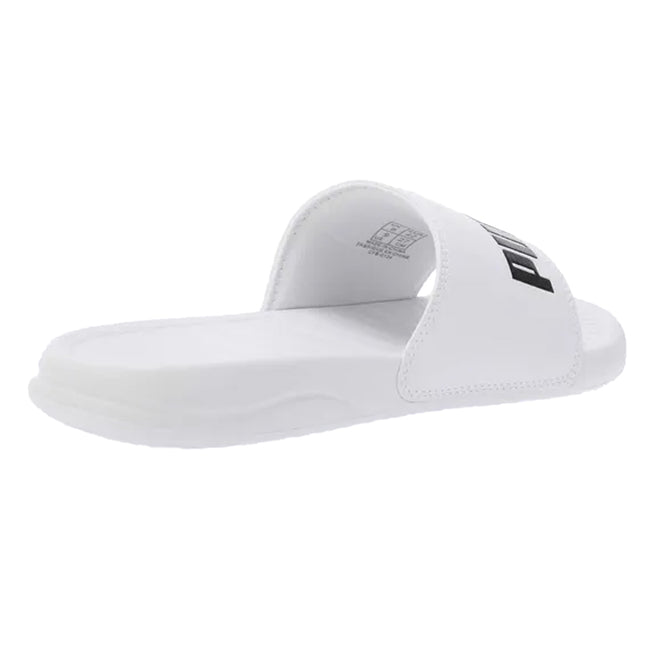 White - Pack Shot - Puma Unisex Adult Popcat Logo Sliders