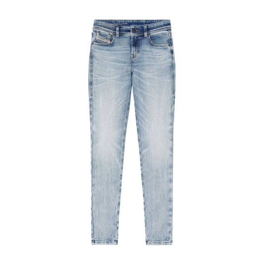 Blue - Front - Diesel Womens-Ladies 2017 Slandy Jeans