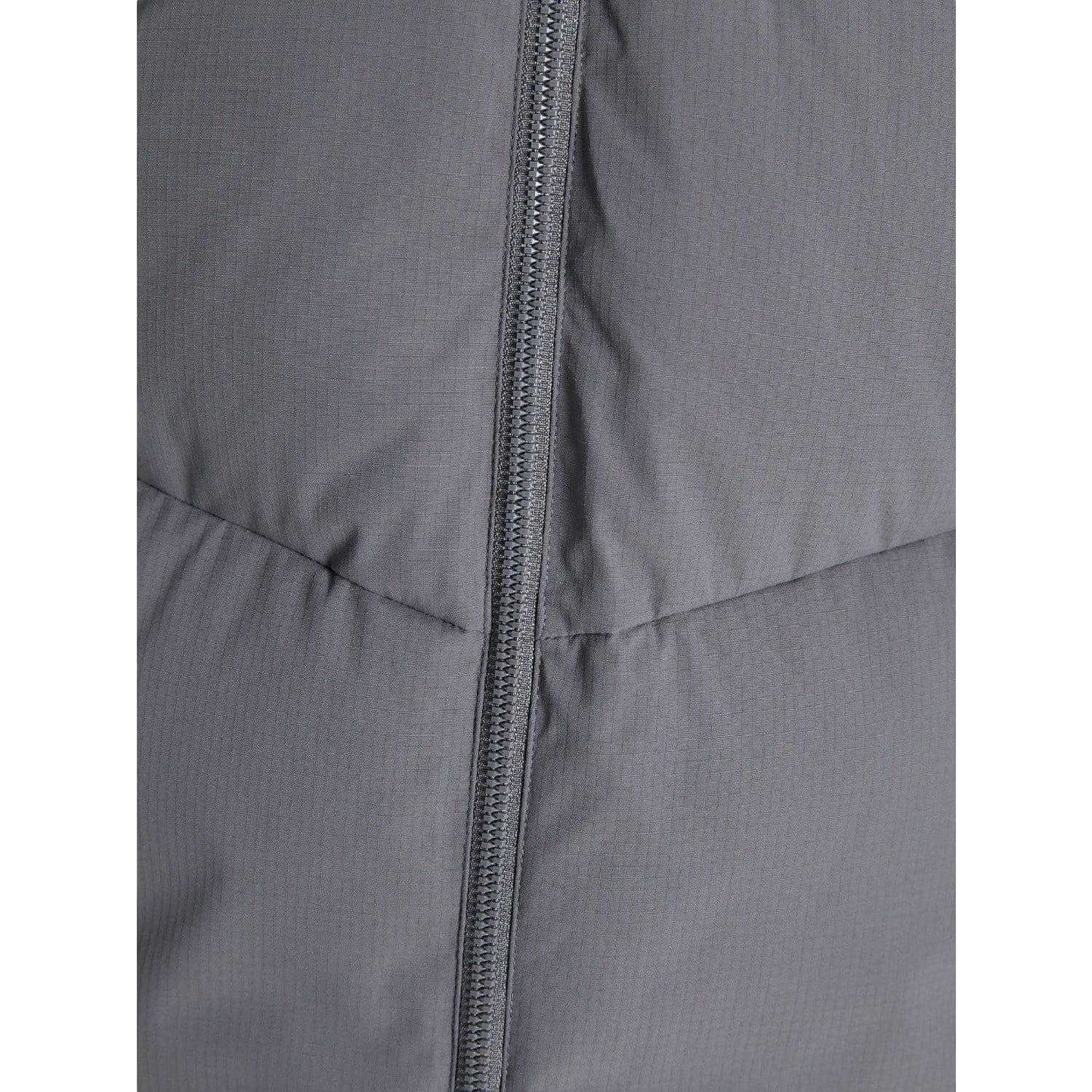 Grey - Side - Jack And Jones Mens Brady Long Puffer Jacket