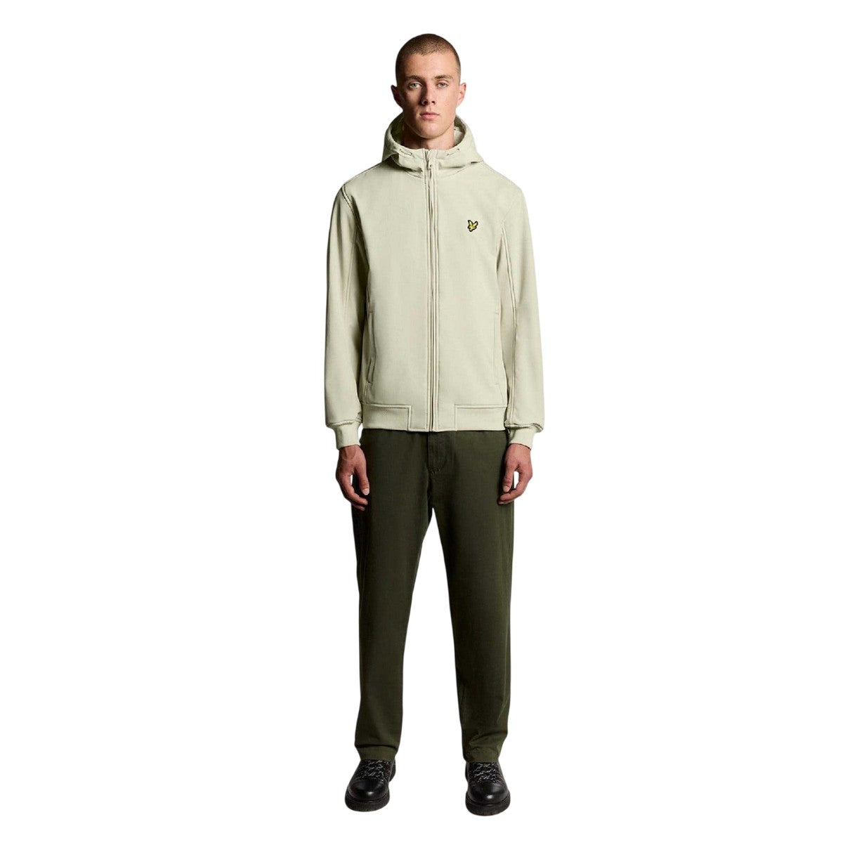 Brown - Lifestyle - Lyle & Scott Mens Back Fleece Soft Shell Jacket