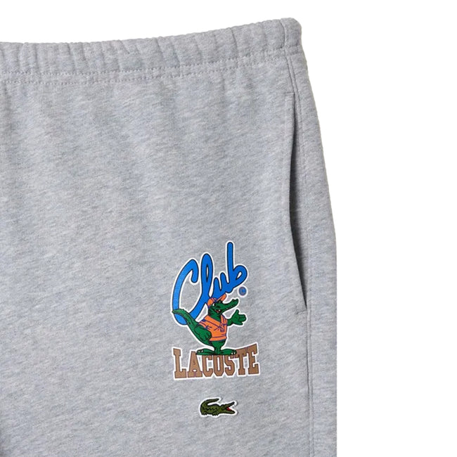 Grey - Side - Lacoste Unisex Adult Iconic Jogging Bottoms