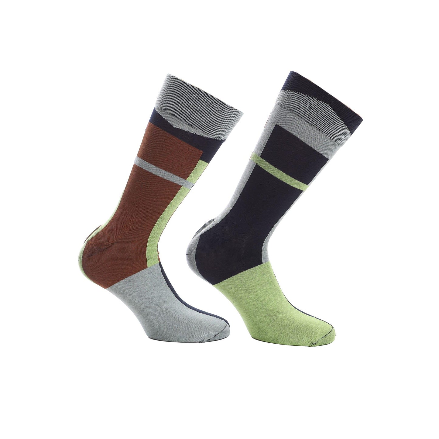 Navy - Back - Happy Socks Unisex Adult Dressed Sides Crew Socks