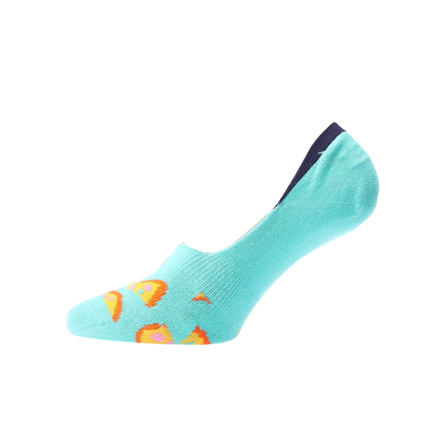 Green - Back - Happy Socks Unisex Adult Pizza Liner Socks