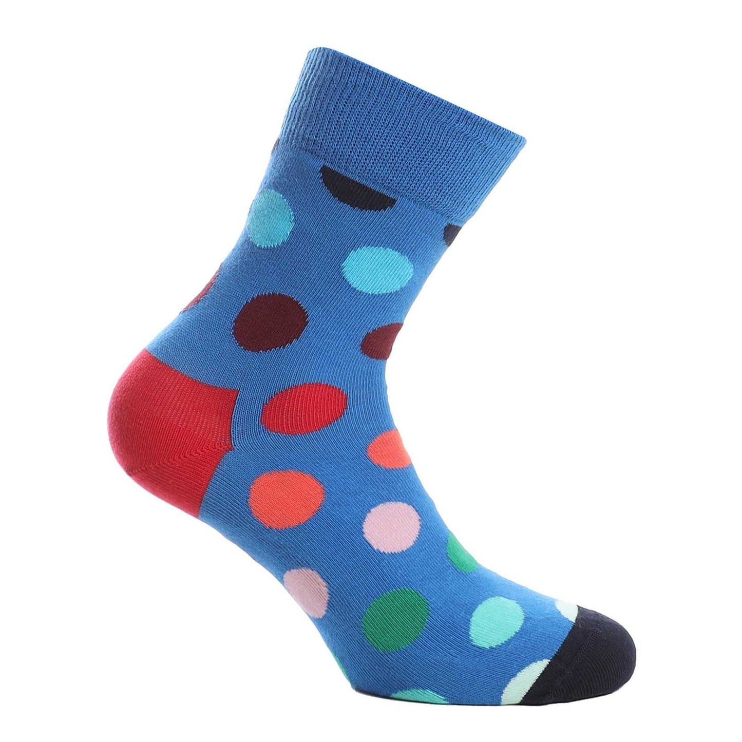 Blue - Back - Happy Socks Unisex Adult Dotted Crew Socks