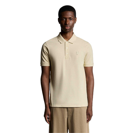 Beige - Front - Lyle & Scott Mens Superfine Polo Shirt