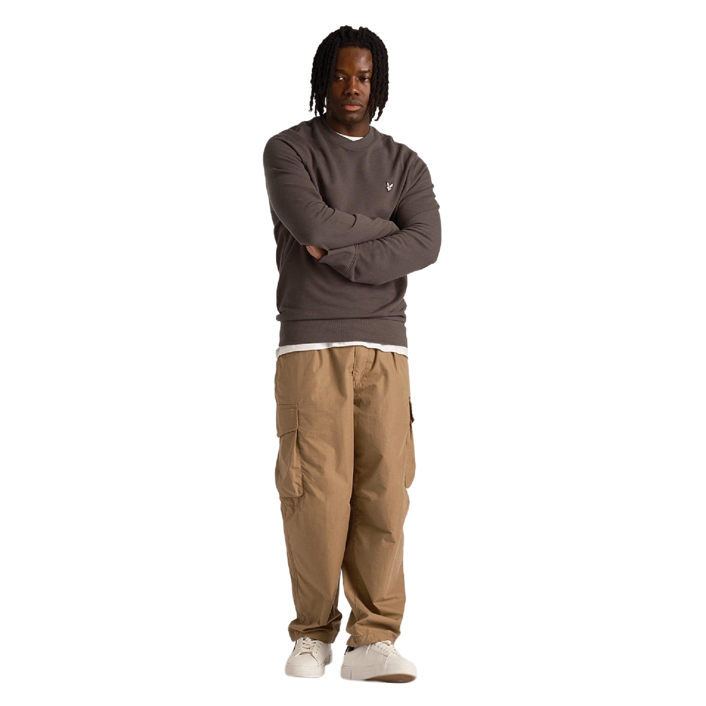 Grey - Lifestyle - Lyle & Scott Mens Utility Loop Back Sweatshirt
