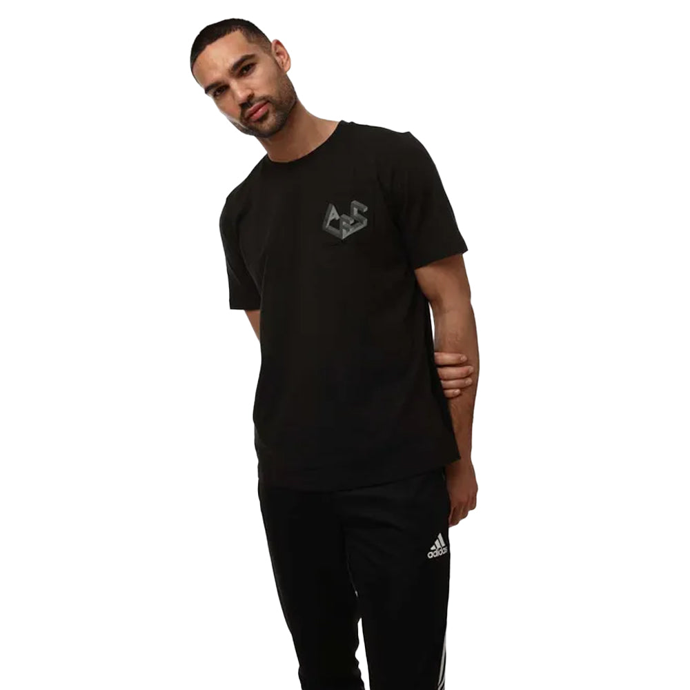 Black - Side - Adidas Mens Arsenal Graphic T-Shirt