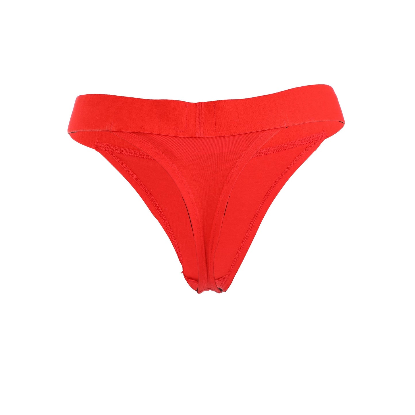 Red - Back - Hugo Womens-Ladies Logo Thong