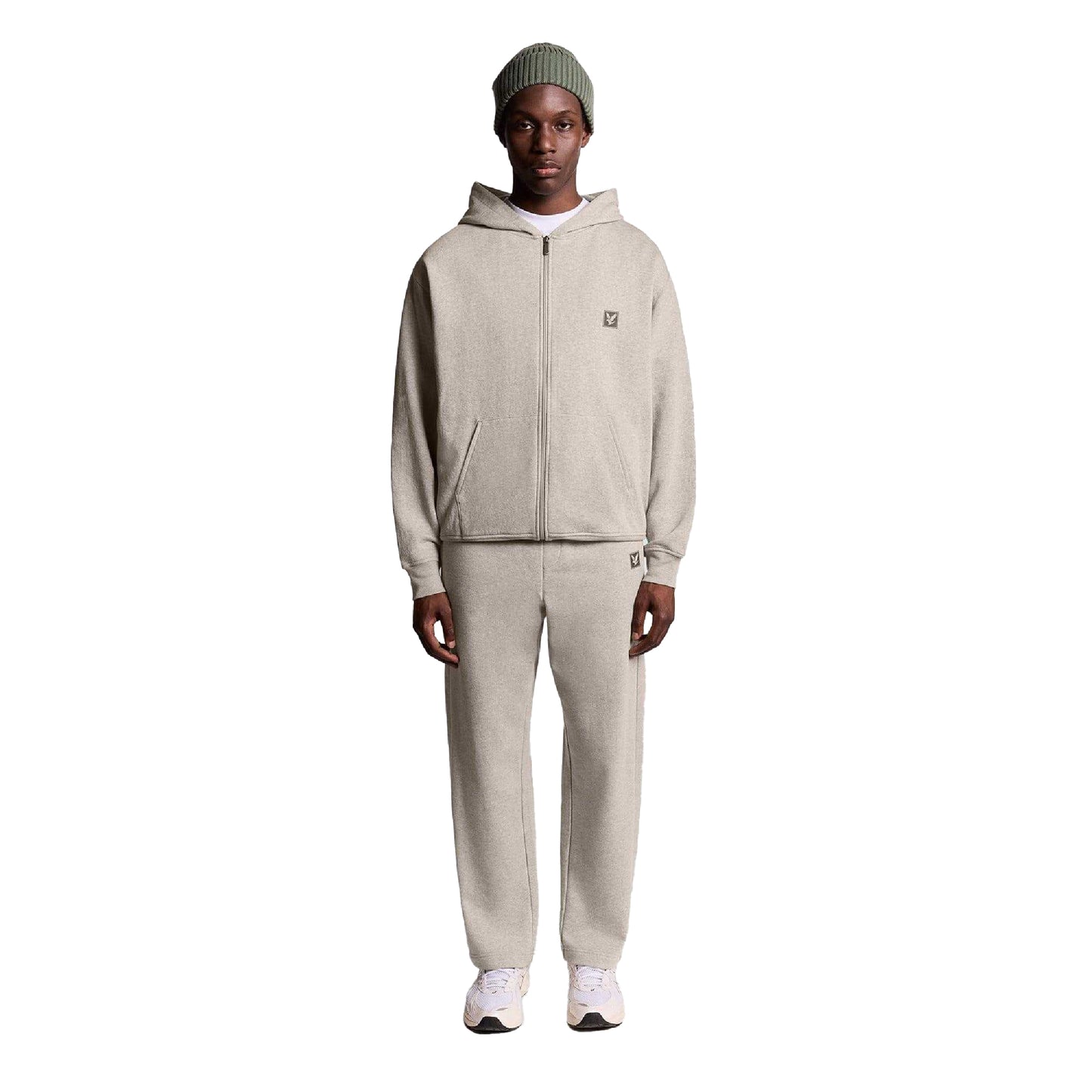 Beige - Lifestyle - Lyle & Scott Mens Lounge Full Zip Hoodie