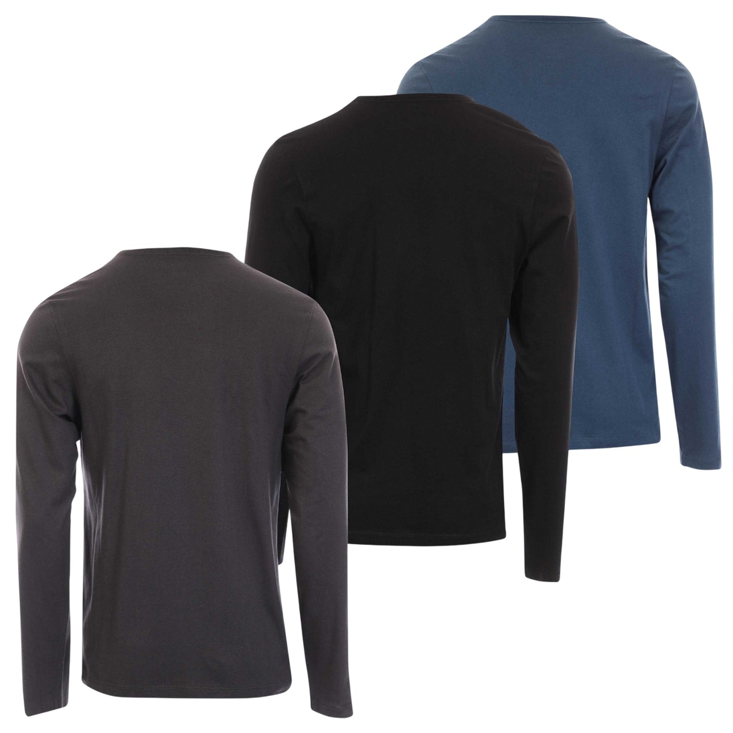 Multicoloured - Back - Boss Mens Classic Logo T-Shirt (Pack of 3)