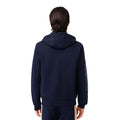 Navy - Back - Lacoste Mens Colour Block Full Zip Hoodie