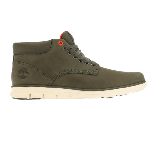 Green - Front - Timberland Mens Bradstreet Leather Mid Cut Trainers