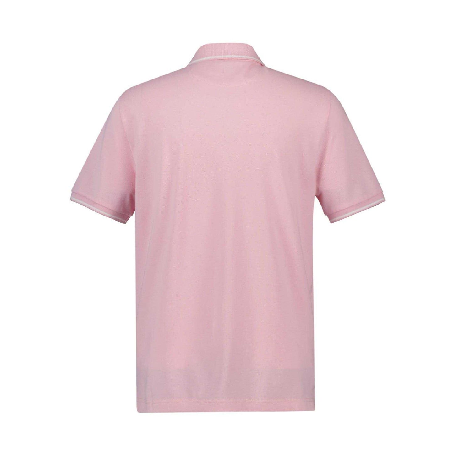 Pink - Back - Gant Mens Regular Short-Sleeved Polo Shirt