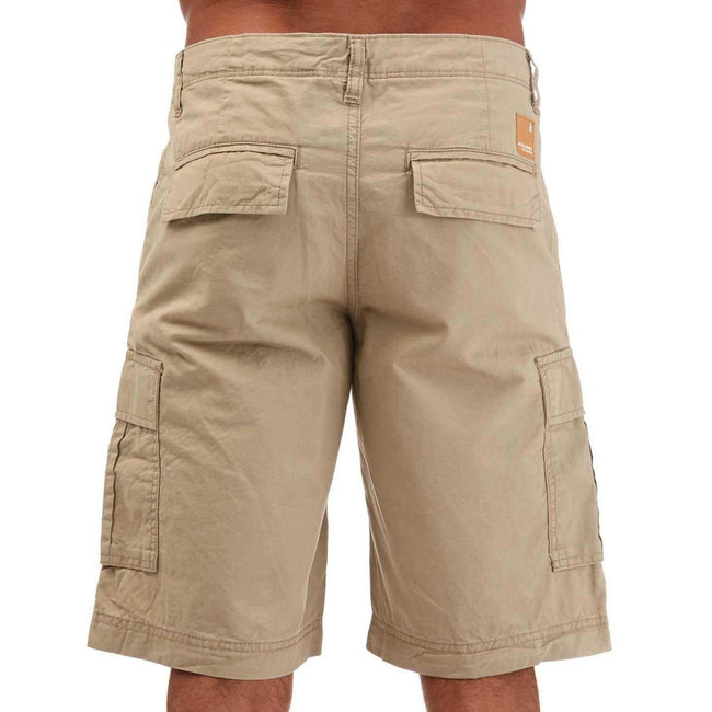 Beige - Back - Jack And Jones Mens Zeus Cargo Shorts