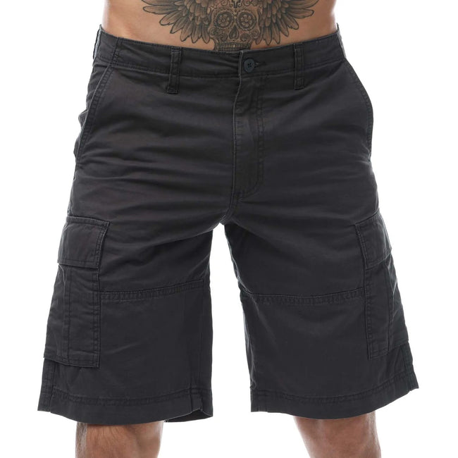Grey - Front - Jack And Jones Mens Zeus Cargo Shorts