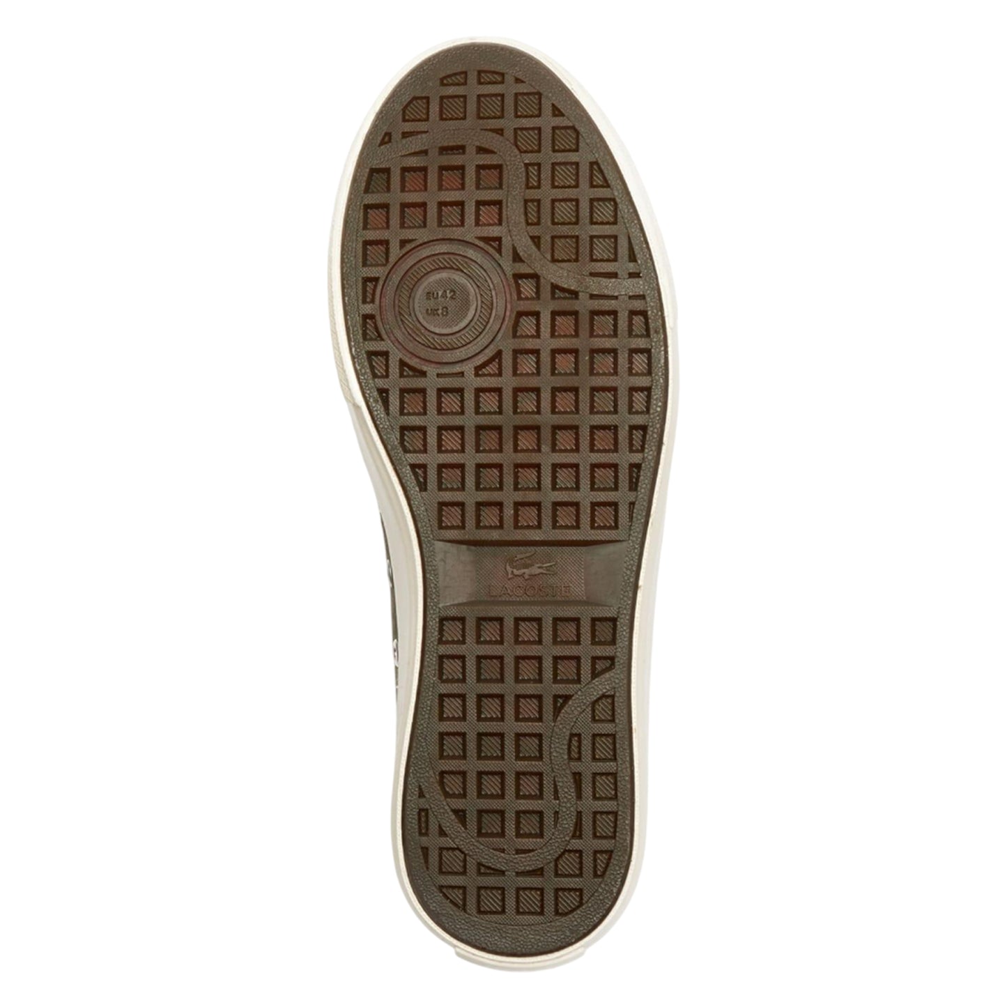 Khaki - Pack Shot - Lacoste Mens Backcourt 2.0 Suede Trainers