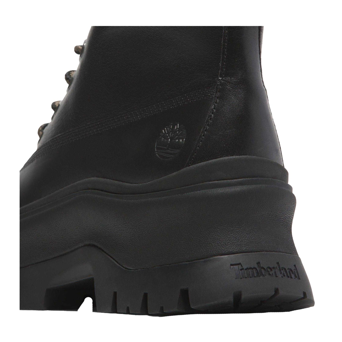 Black - Close up - Timberland Womens-Ladies Roxie Lane Leather Lace Up Ankle Boots