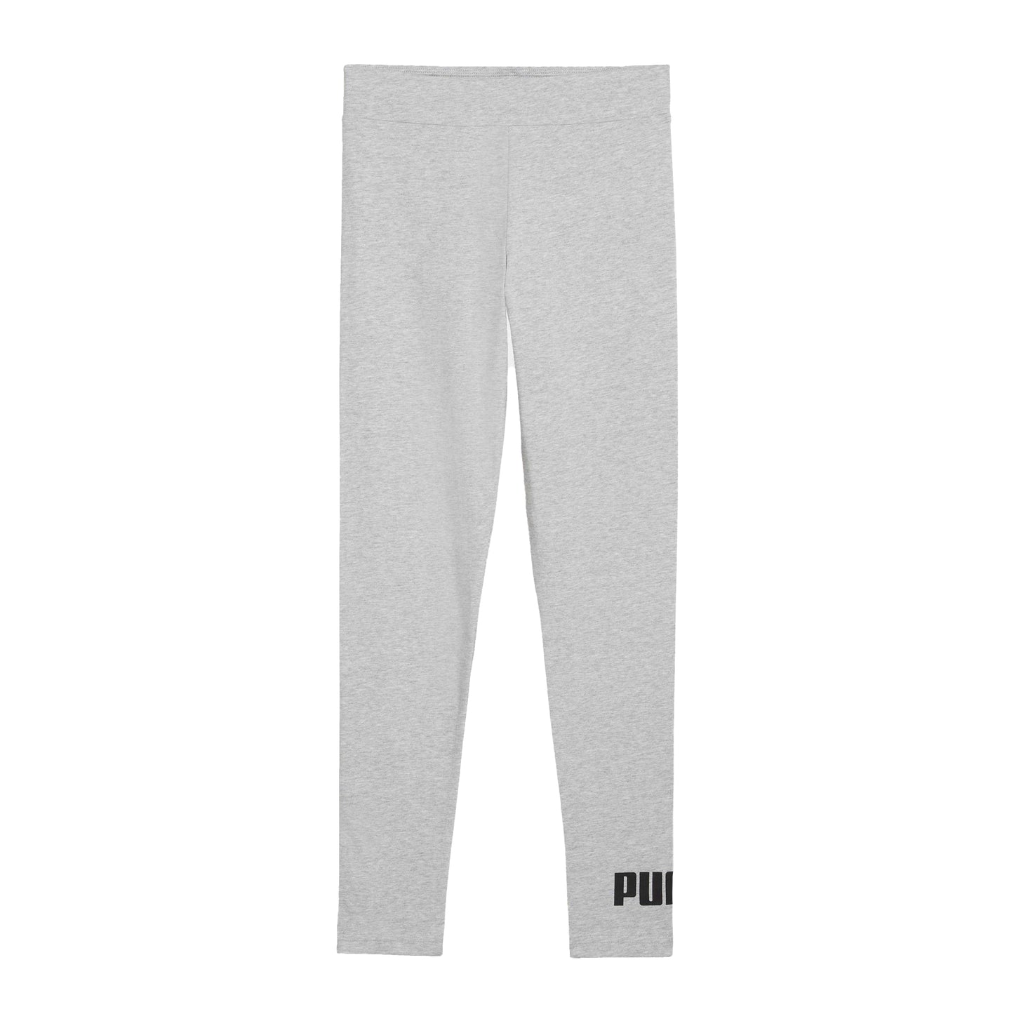 Grey - Back - Puma Childrens-Kids Essential No.1 Logo Leggings