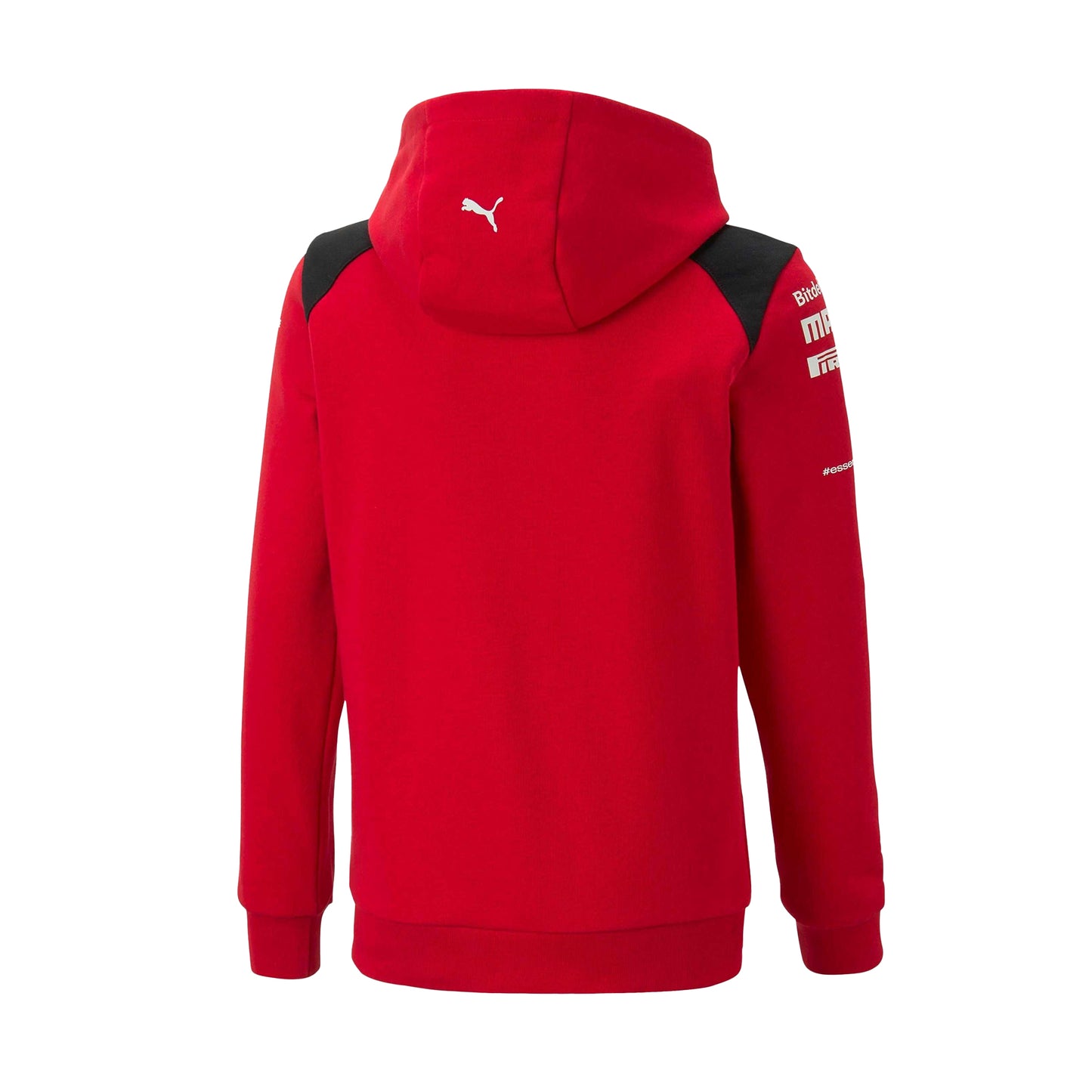 Red - Back - Puma Childrens-Kids Scuderia Motorsport Hoodie