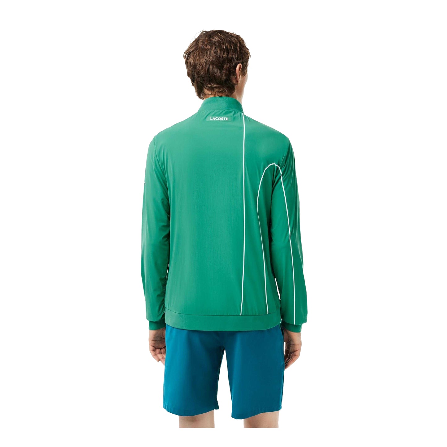 Green - Back - Lacoste Mens Novak Djokovic Track Jacket