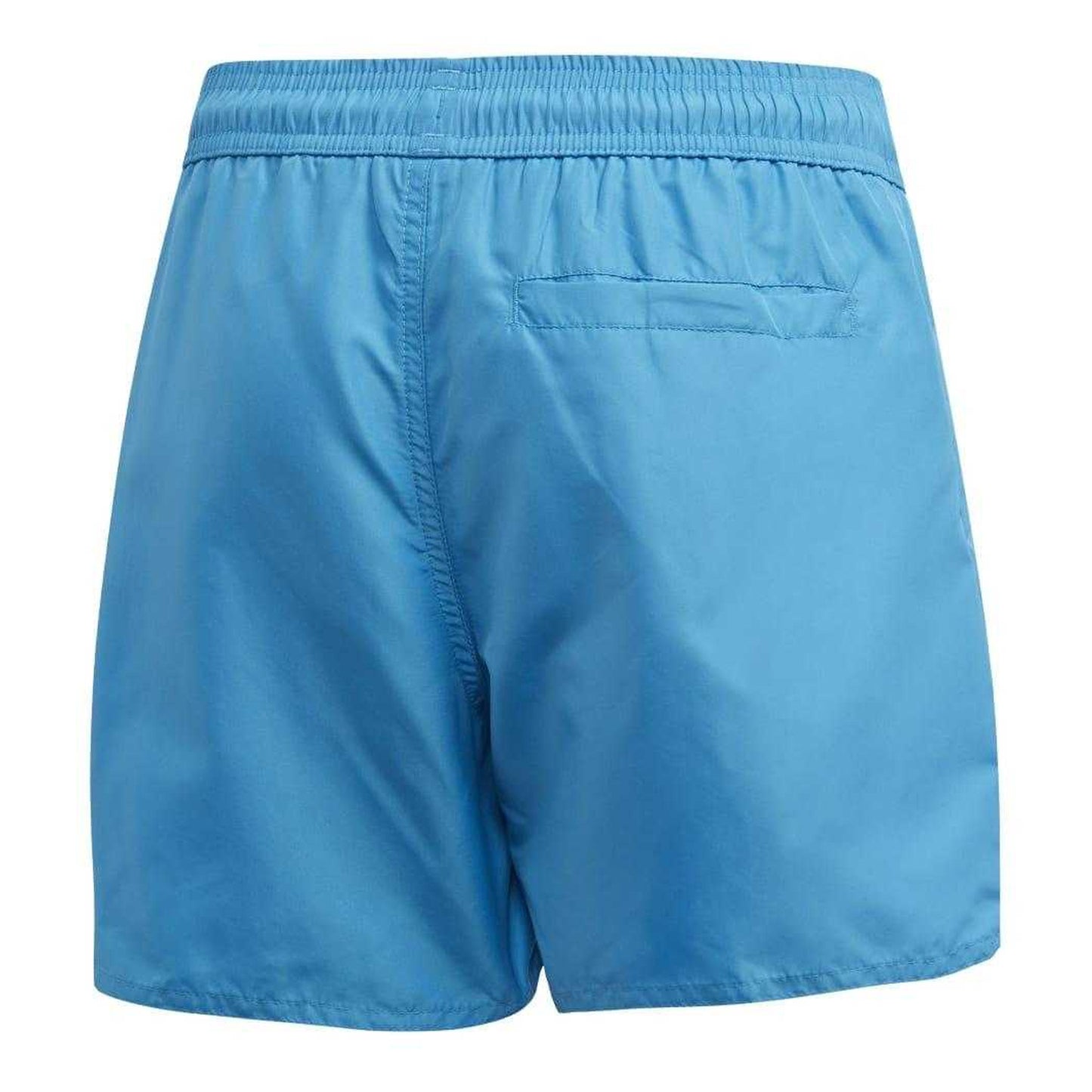 Blue - Back - Adidas Childrens-Kids Classic Logo Swim Shorts