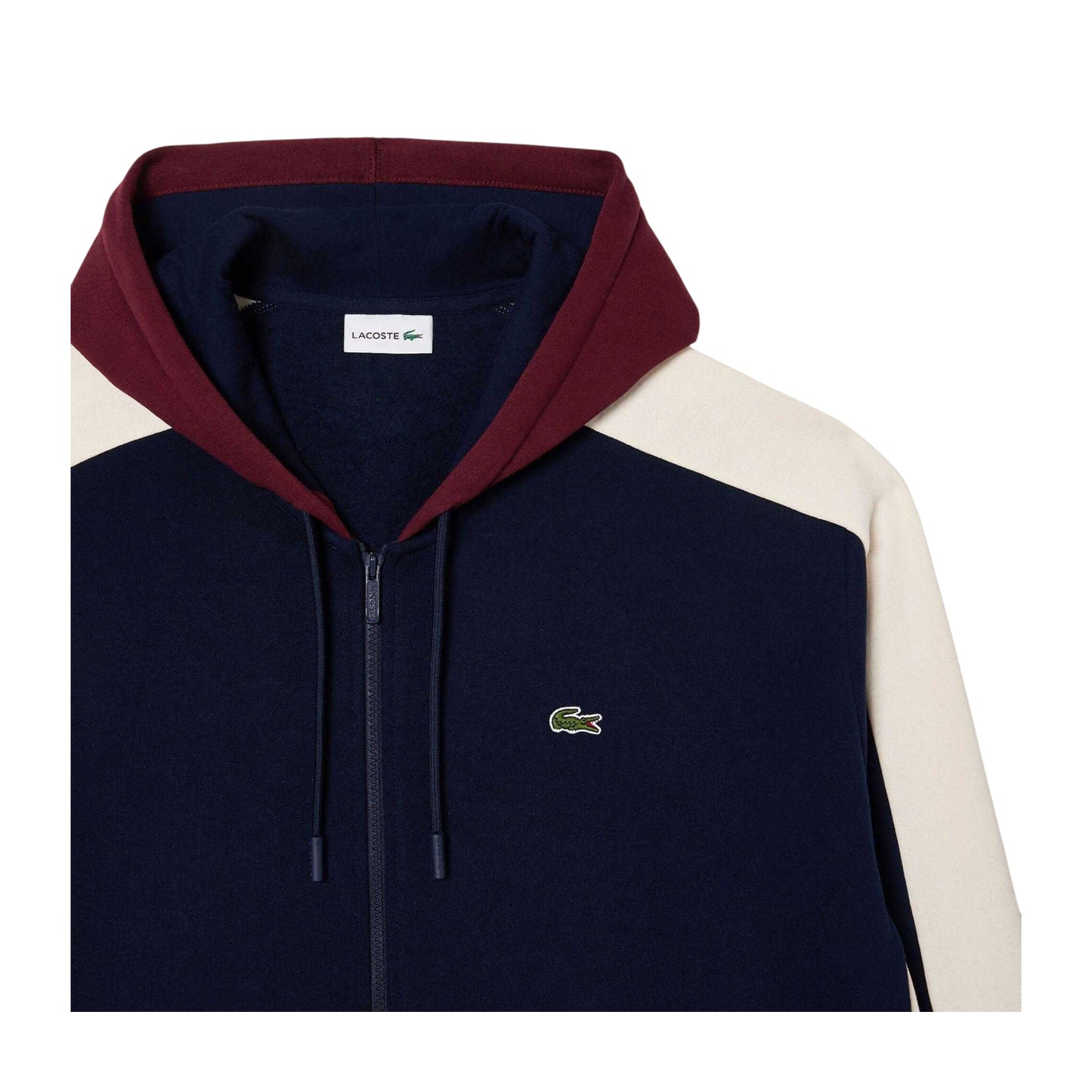 Navy - Back - Lacoste Unisex Adult Logo Full Zip Hoodie