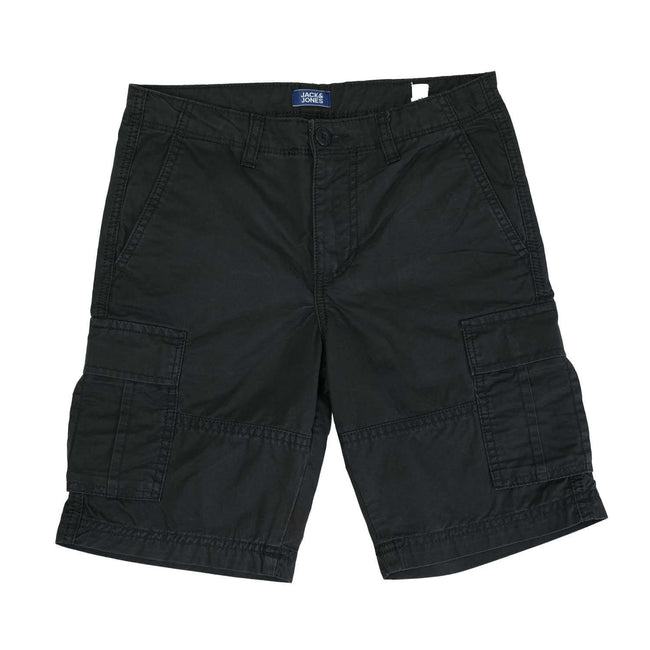 Grey - Front - Jack And Jones Boys Zeus Cargo Shorts