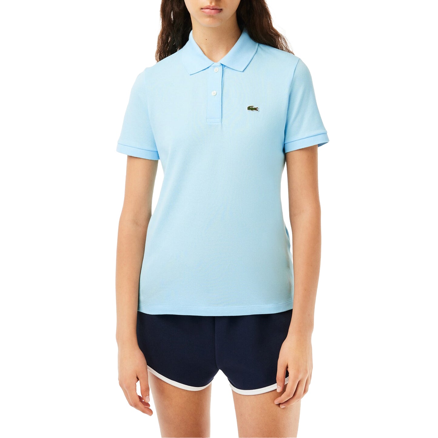 Blue - Lifestyle - Lacoste Womens-Ladies Petite Polo Shirt
