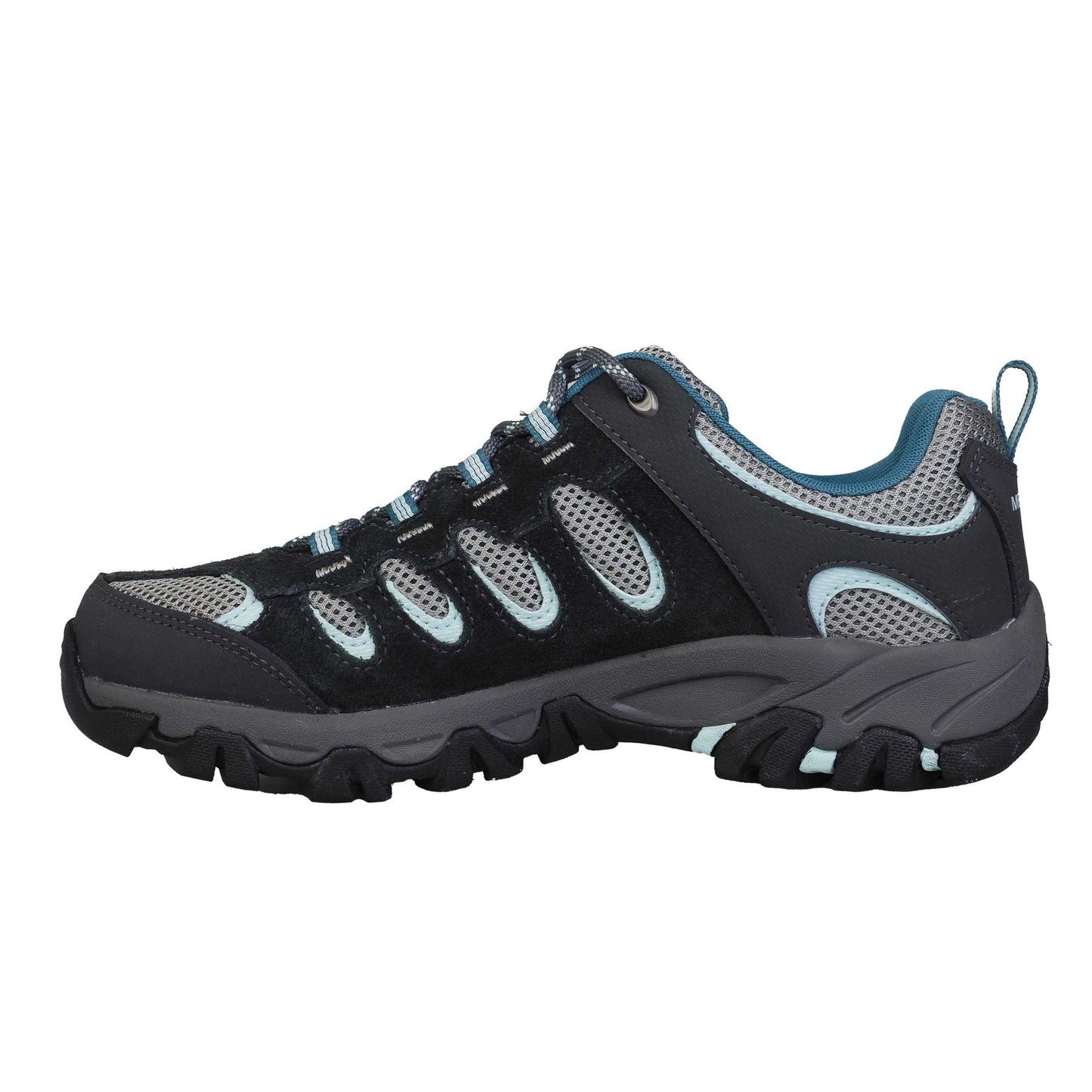 Grey - Back - Merrell Womens-Ladies Suede Walking Shoes