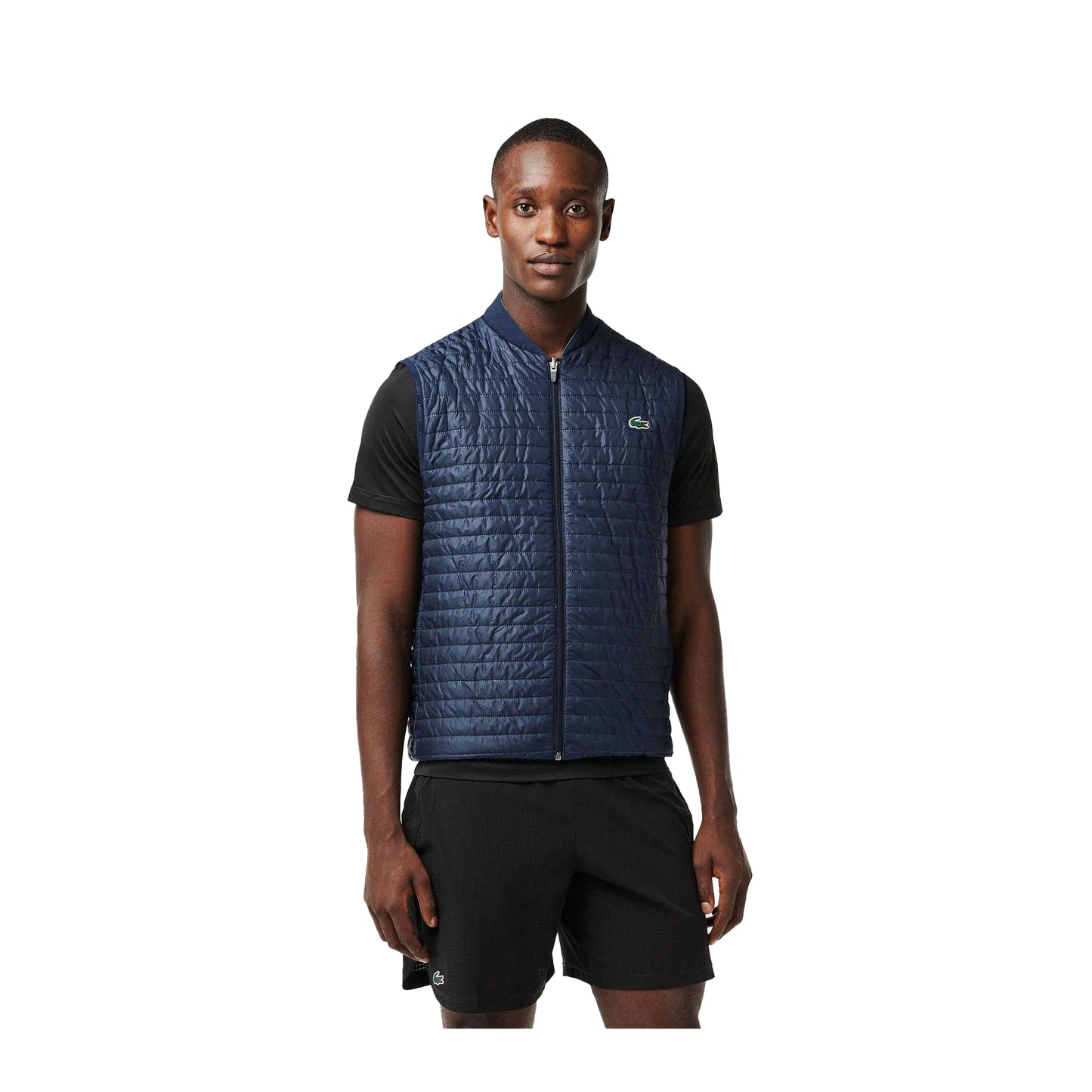 Green - Lifestyle - Lacoste Mens Reversible Lightweight Padded Gilet