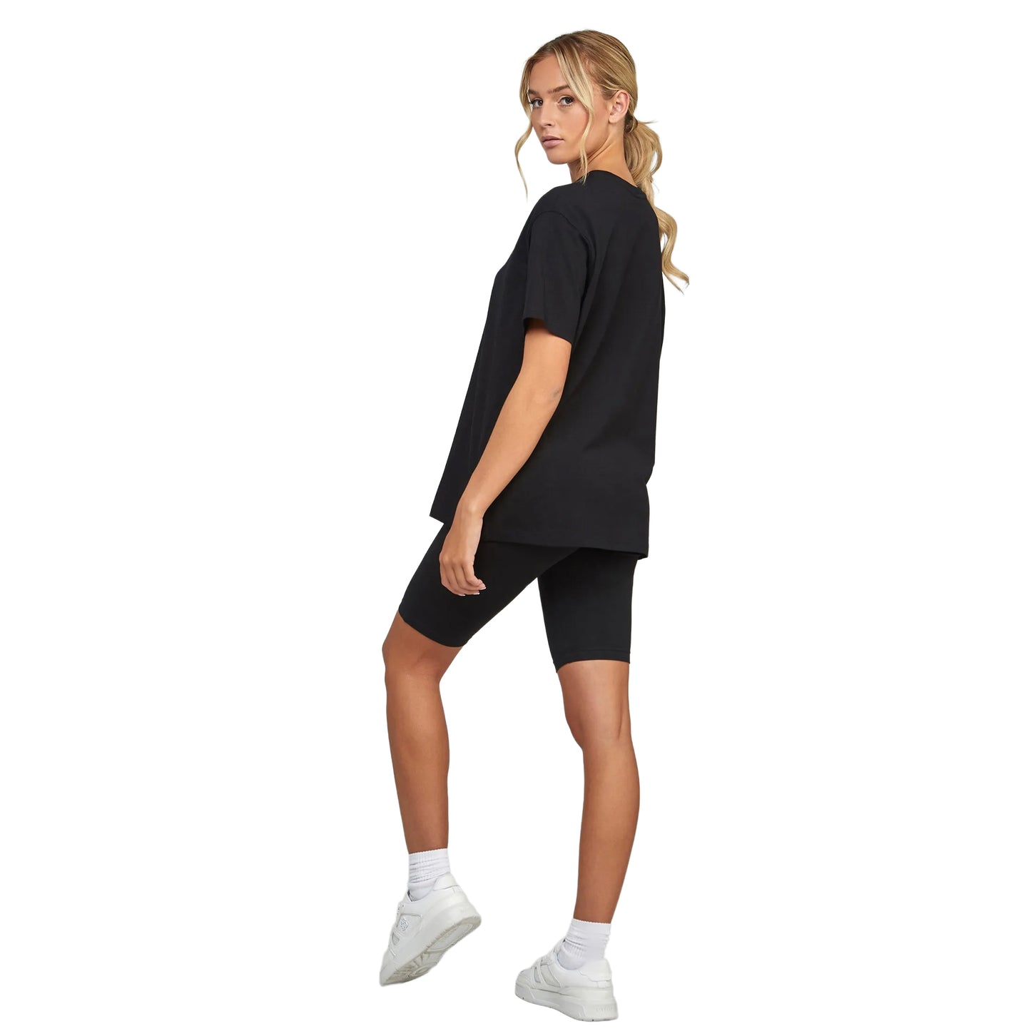 Black - Lifestyle - SikSilk Womens-Ladies Essentials Taped Cycling Shorts