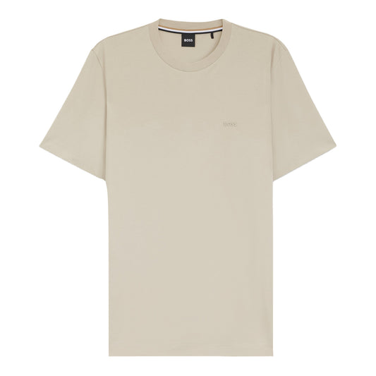 White - Front - Boss Mens Thompson 01 T-Shirt